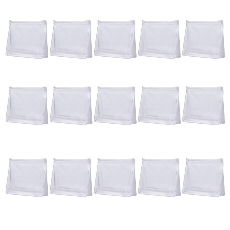 Arroyner 20 PCS Mini Clear Makeup Bag Small Clear Plastic Cosmetic Bags with Zipper Travel Toiletry Makeup Bag - Image 1